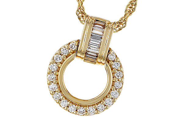 B320-36355: NECKLACE .12 BAG .33 TW