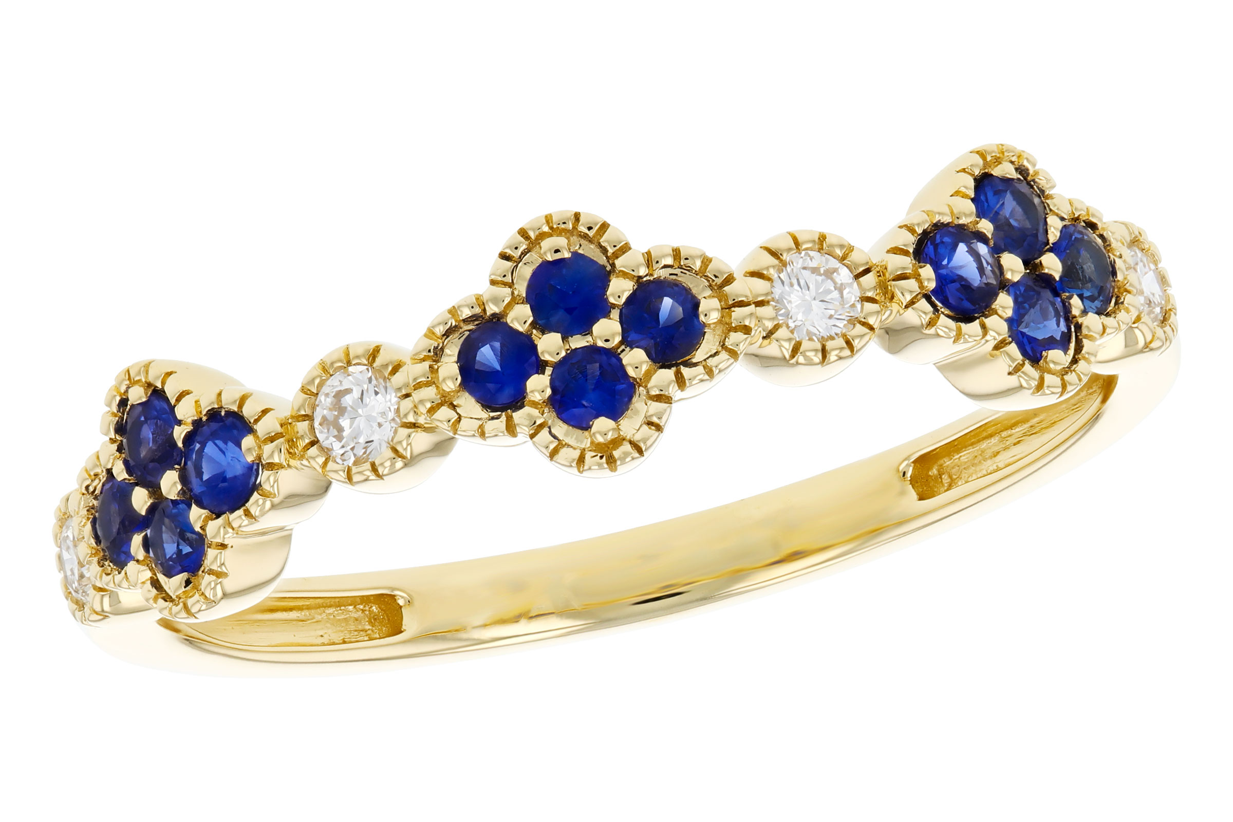 B321-21746: LDS WED RG .23 TW SAPPHIRE .31 TGW