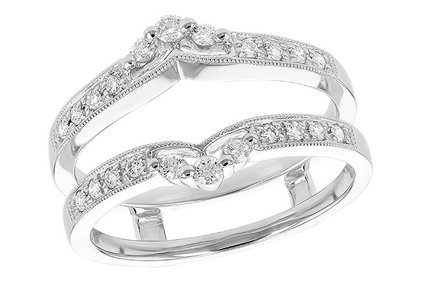 B321-21755: K138-47200 GUARD RG IN PLATINUM .28 TW