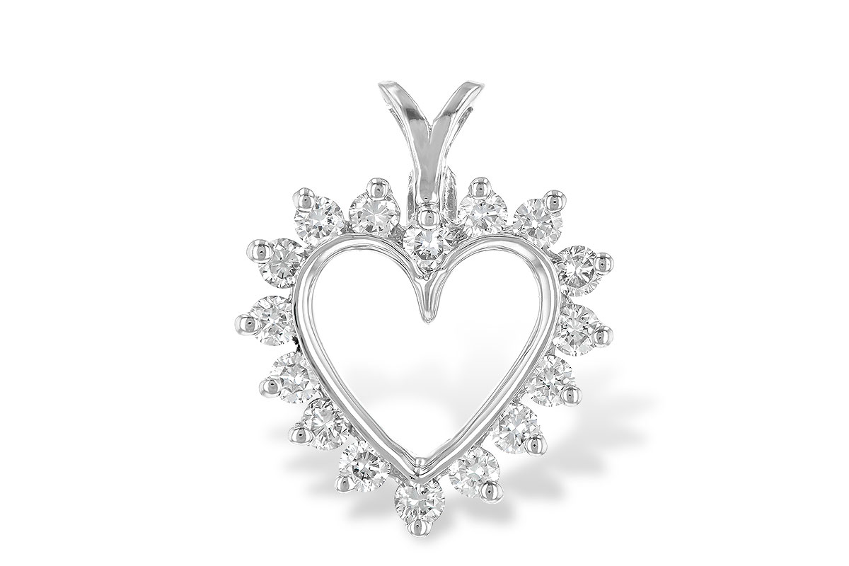C052-12718: HEART PENDANT .45 TW