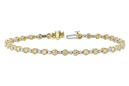 C233-99918: BRACELET 2.22 YELLOW DIA 3.04 TW