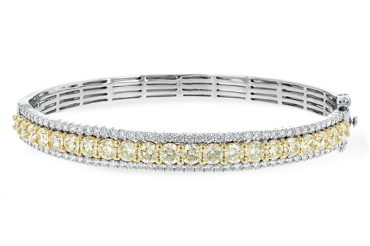 C234-85391: BANGLE 4.20 YELLOW DIAS 5.63 TW