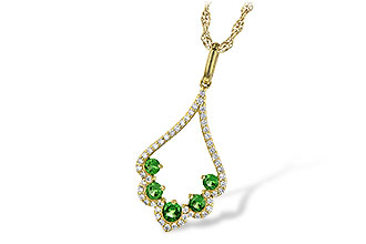 C235-73573: NECK .34 GREEN GARNET .53 TGW