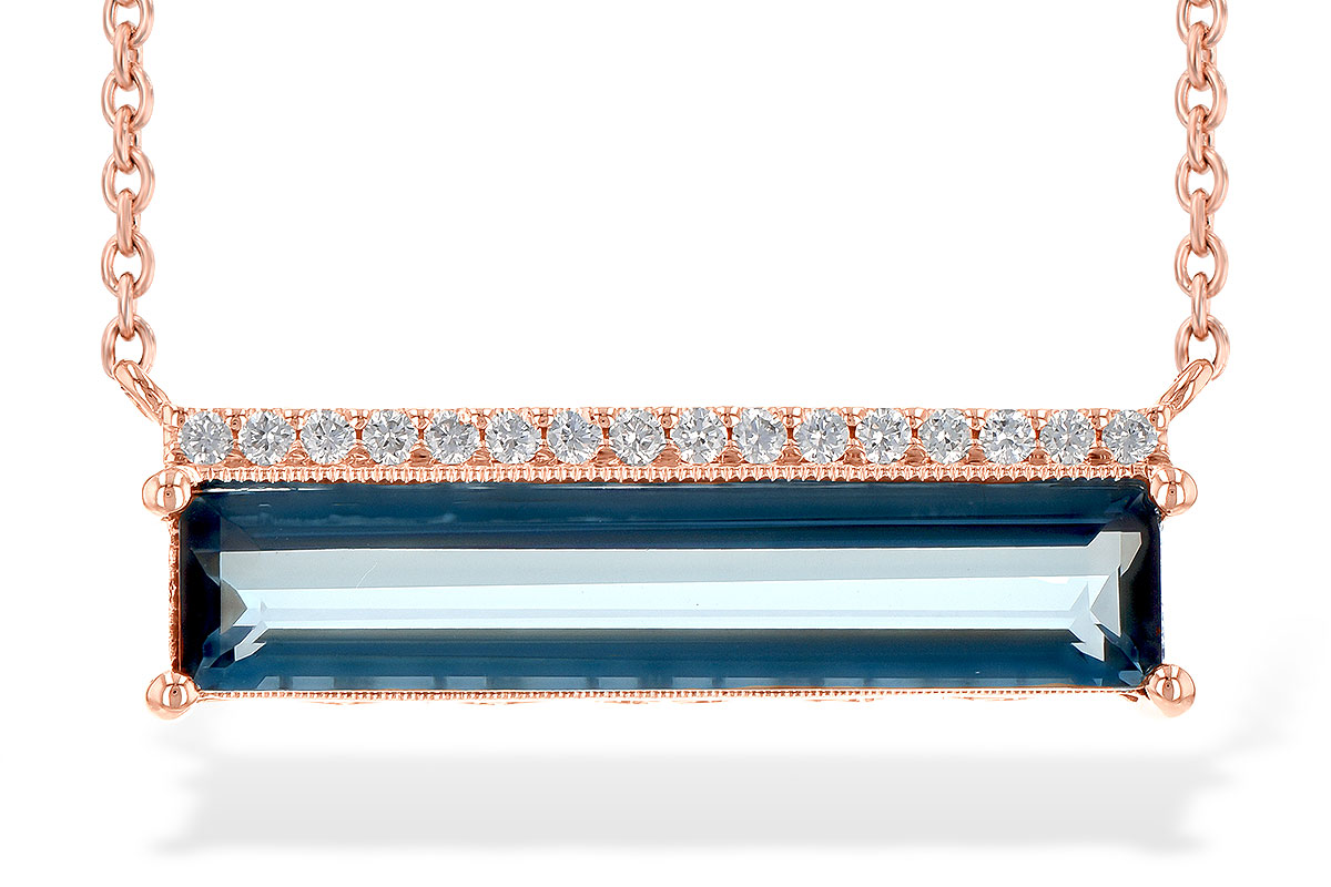 C235-79046: NECK 2.70 LONDON BLUE TOPAZ 2.80 TGW