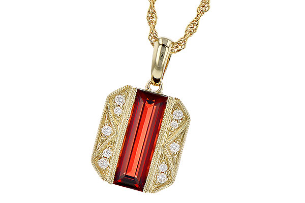 C318-50855: NECK 1.60 GARNET 1.67 TGW