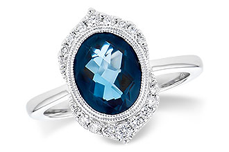 C318-53600: LDS RG 1.86 LONDON BLUE TOPAZ 2.00 TGW