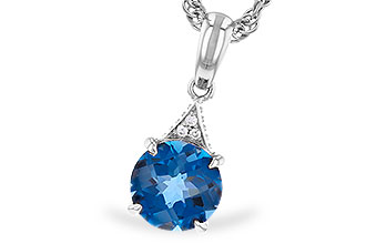 C319-41755: NECK 1.60 LONDON BLUE TOPAZ 1.61 TGW (7MM RD)