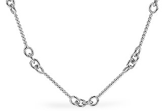 C319-42682: TWIST CHAIN (0.80MM, 14KT, 24IN, LOBSTER CLASP)