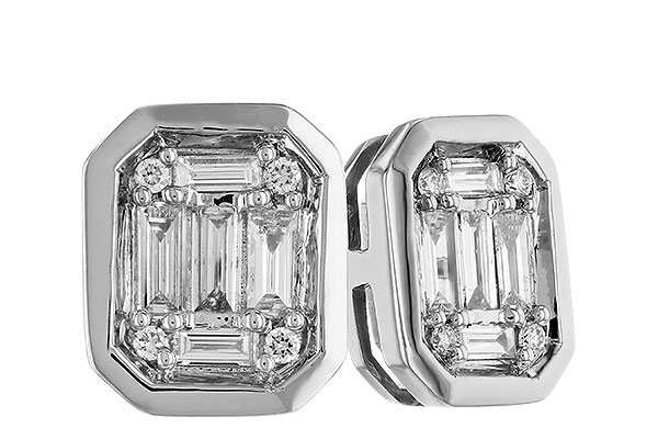 C319-43600: EARRINGS .24 BAG .28 TW