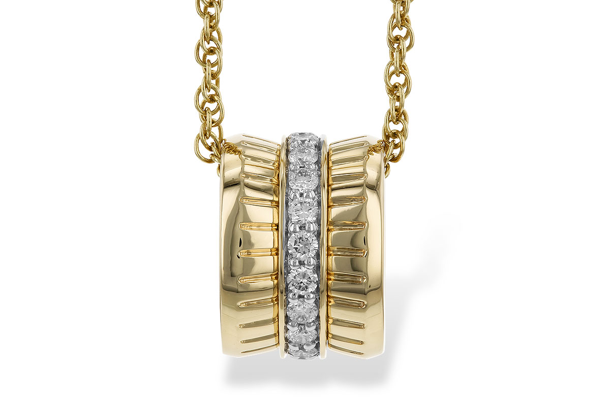 C319-44491: NECKLACE .24 TW