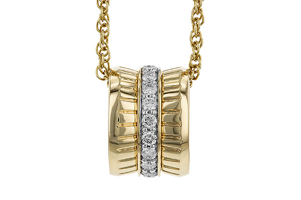 C319-44491: NECKLACE .24 TW