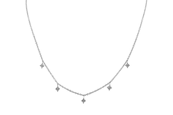 C319-44500: NECKLACE .19 TW (18")