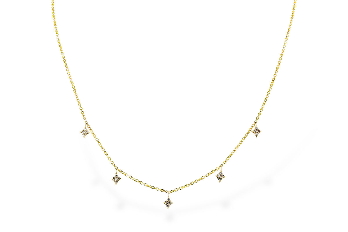C319-44500: NECKLACE .19 TW (18")