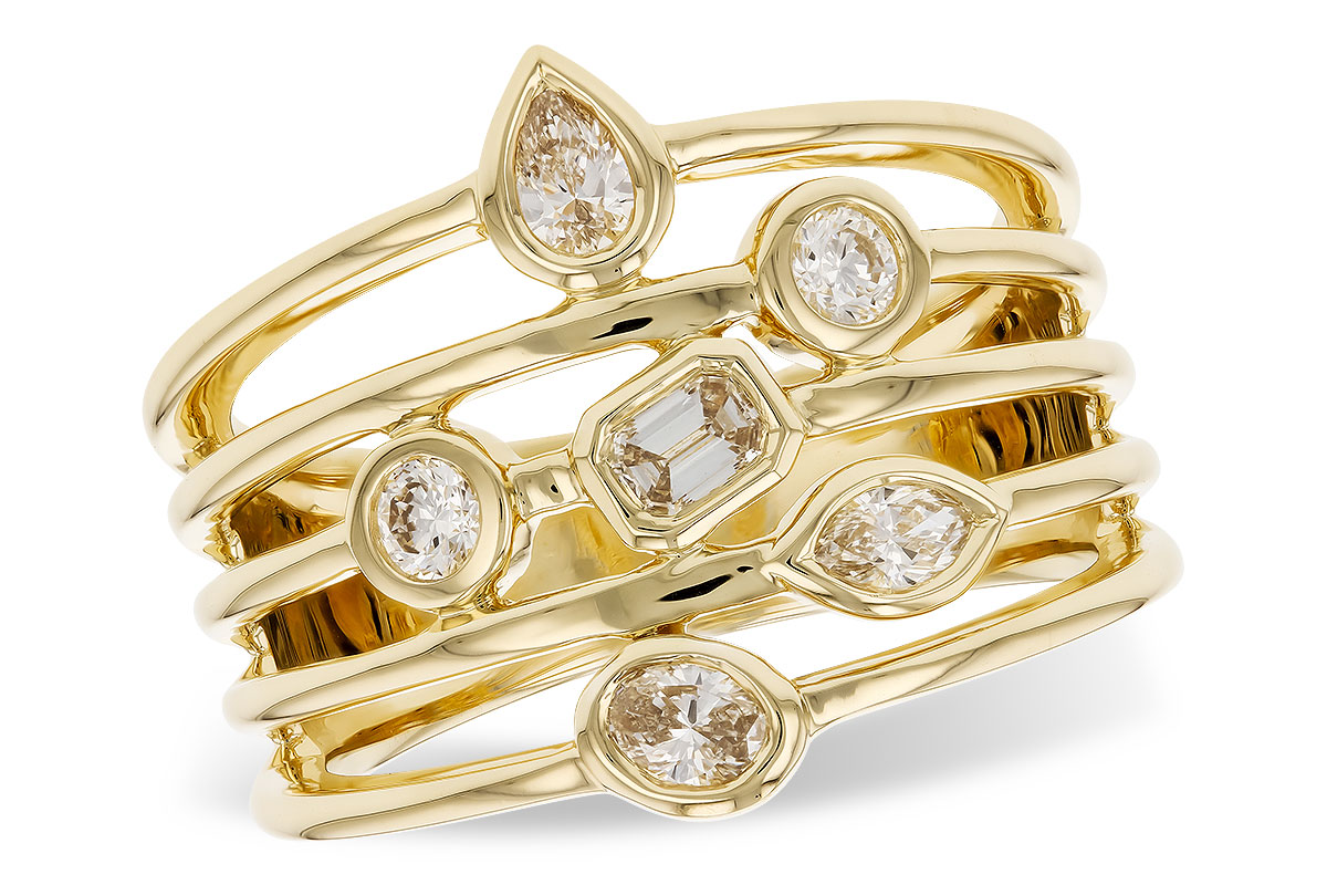 C319-44537: LDS DIA RG .50 TW FANCY CUT DIAMONDS
