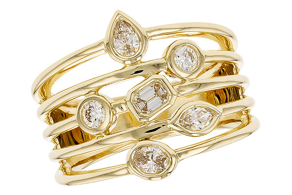 C319-44537: LDS DIA RG .50 TW FANCY CUT DIAMONDS