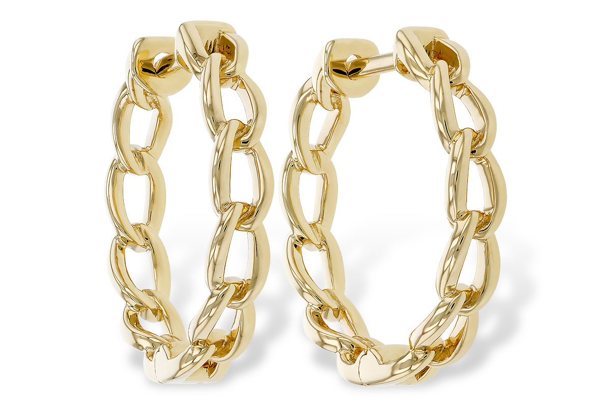 C320-29046: GOLD EARRINGS (18MM)