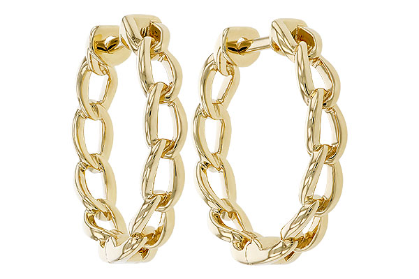 C320-29046: GOLD EARRINGS (18MM)