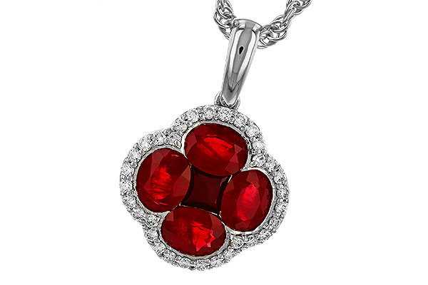 C320-29909: NECKLACE 1.72 RUBY 1.87 TGW