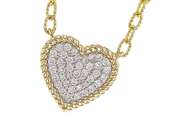 C320-33555: NECKLACE .32 TW (18")