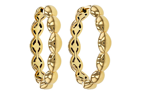C320-35373: GOLD EARRINGS (21MM)