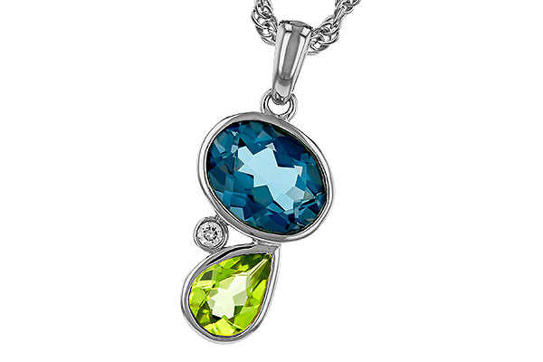 C320-36309: NECKLACE 2.43 SEMI-PREC (PER,LBT) 2.45 TGW