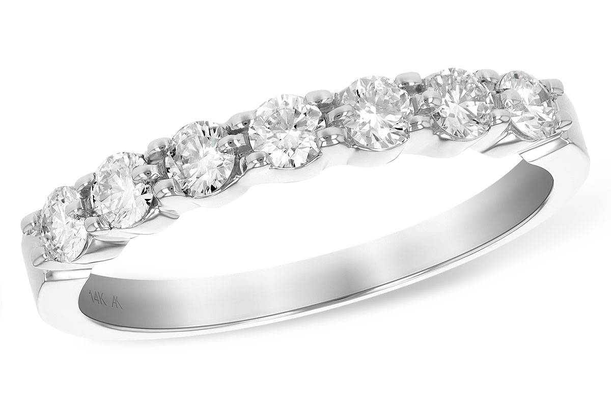 D138-51809: LDS DIA WED RG .50 TW (7 STONES)