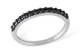D231-21791: LDS WED RG .29 BLK DIAS TW