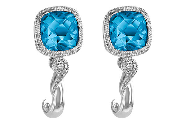 D233-07264: EARR 2.10 BLUE TOPAZ 2.14 TGW