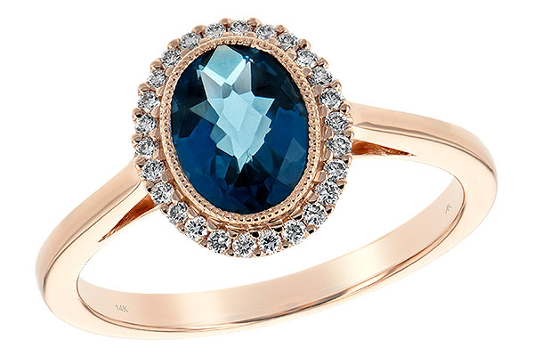 D234-83564: LDS RG 1.27 LONDON BLUE TOPAZ 1.42 TGW