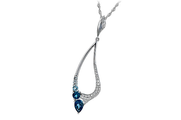 D234-89009: NECK .83 BLUE TOPAZ 1.00 TGW