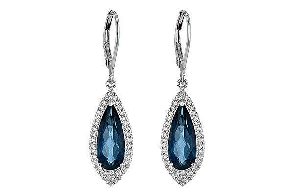 D235-74455: EARR 5.05 LONDON BLUE TOPAZ 5.42 TGW