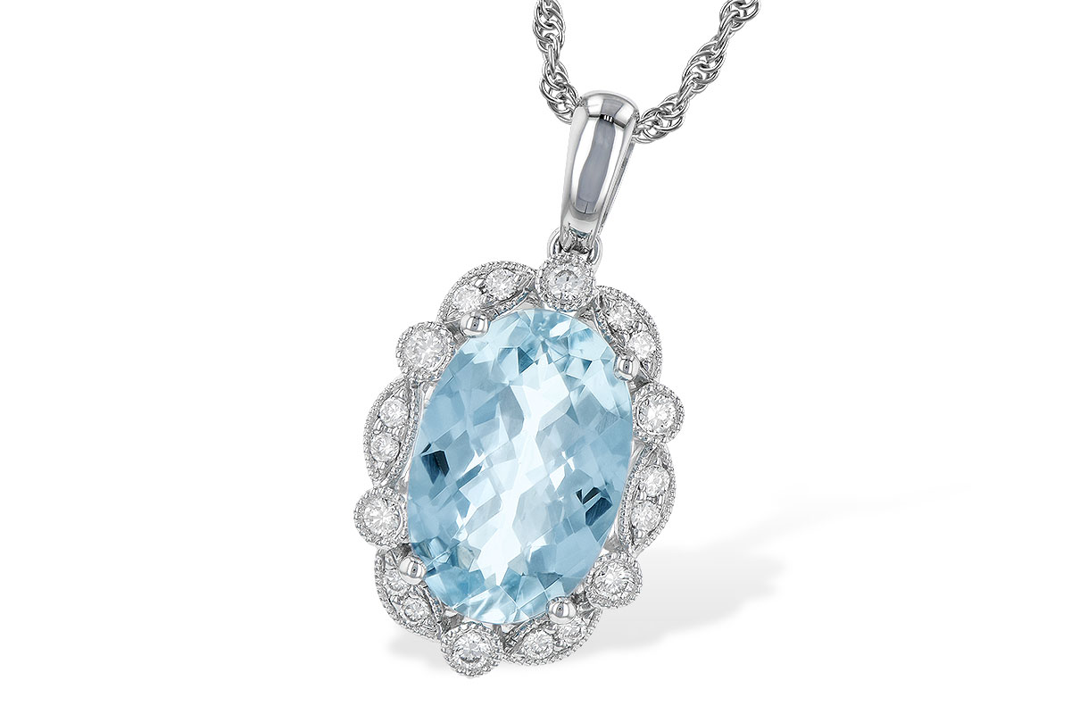D235-79027: NECKLACE 2.40 AQUA 2.57 TGW (12x8MM AQ)
