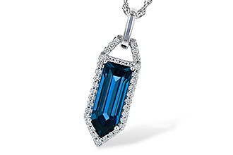 D318-48091: NECK 2.95 LONDON BLUE TOPAZ 3.12 TGW