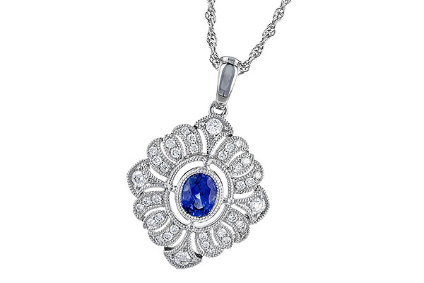 D318-48155: NECK .47 SAPP .72 TGW (5x4MM SAPPH)