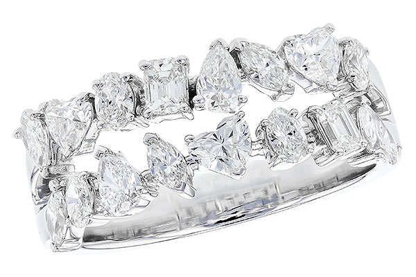 D319-39955: LDS DIA WED RG 1.38 TW FANCY CUT DIAS