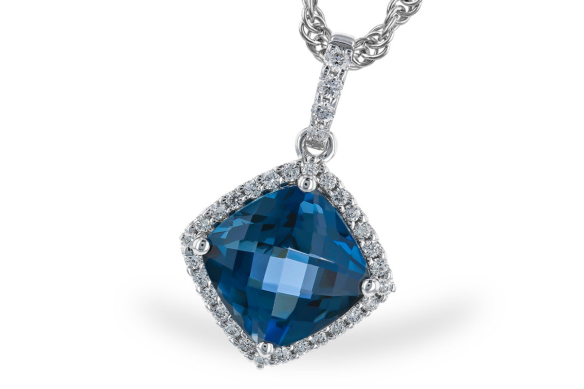D319-40855: NECK 1.09 LONDON BLUE TOPAZ 1.20 TGW