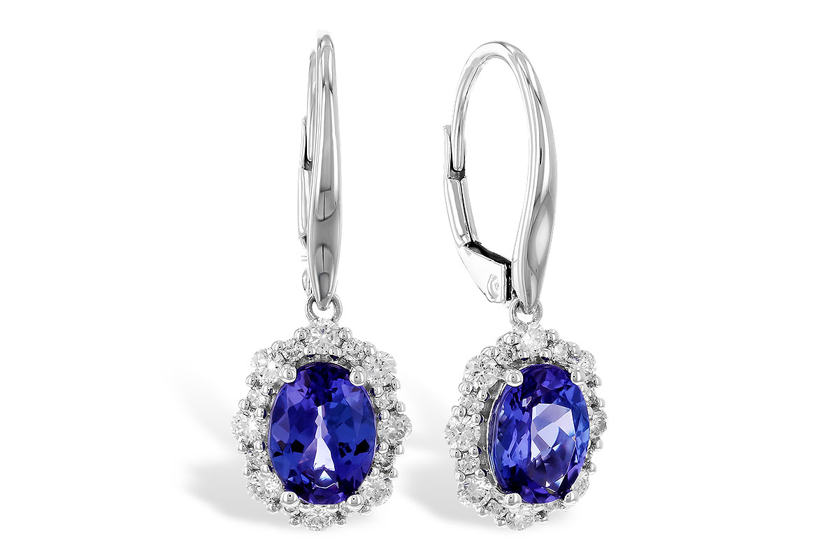 D319-41727: EARR 1.28 TW TANZANITE 1.72 TGW (7x5 OVAL)