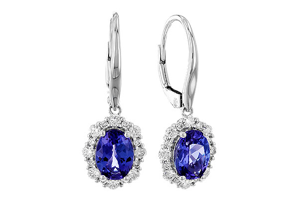 D319-41727: EARR 1.28 TW TANZANITE 1.72 TGW (7x5 OVAL)
