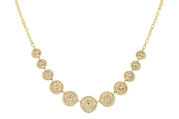 D319-43564: NECKLACE .22 TW (17")