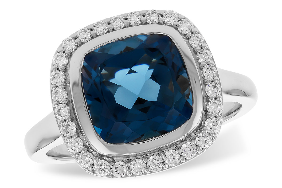 D319-43573: LDS RG 3.85 LONDON BLUE TOPAZ 4.15 TGW (9MM LBT)