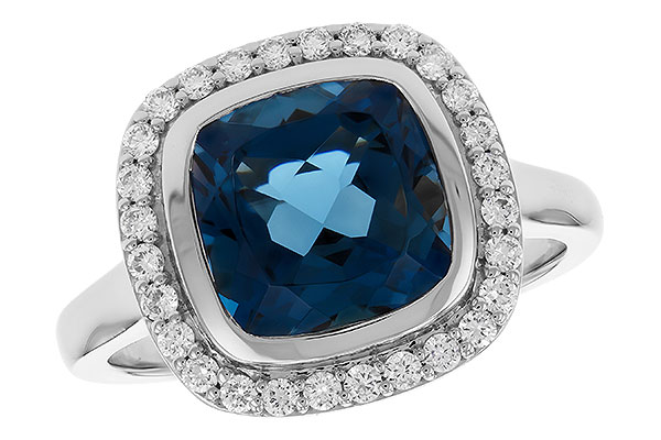 D319-43573: LDS RG 3.85 LONDON BLUE TOPAZ 4.15 TGW (9MM LBT)