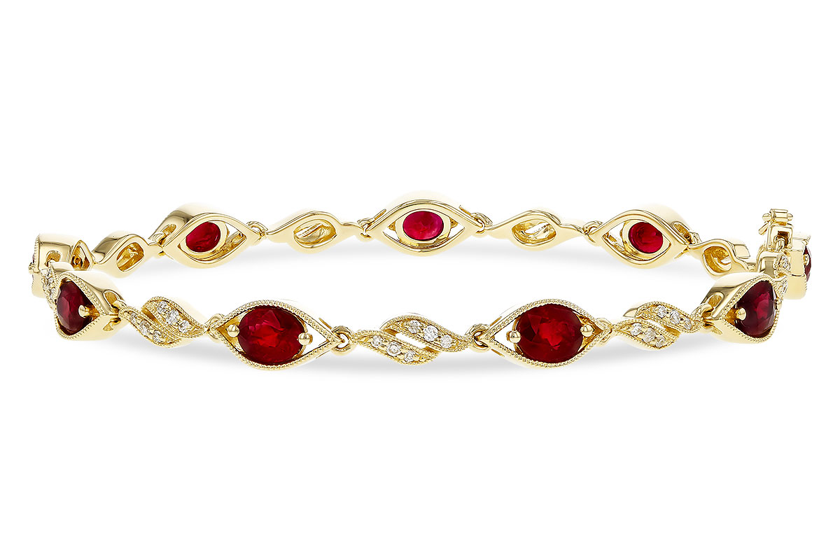 D320-29991: BRACELET 3.68 RUBY 3.92 TGW (7")