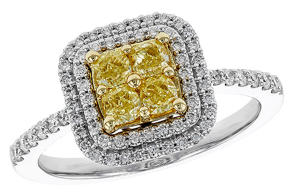 D320-31755: LDS RG .52 FANCY YELLOW DIAMONDS .85 TW
