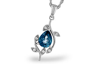 D320-31782: NECK 1.20 LONDON BLUE TOPAZ 1.25 TGW (8x6MM LBT)