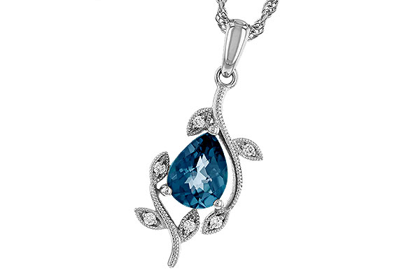 D320-31782: NECK 1.20 LONDON BLUE TOPAZ 1.25 TGW (8x6MM LBT)