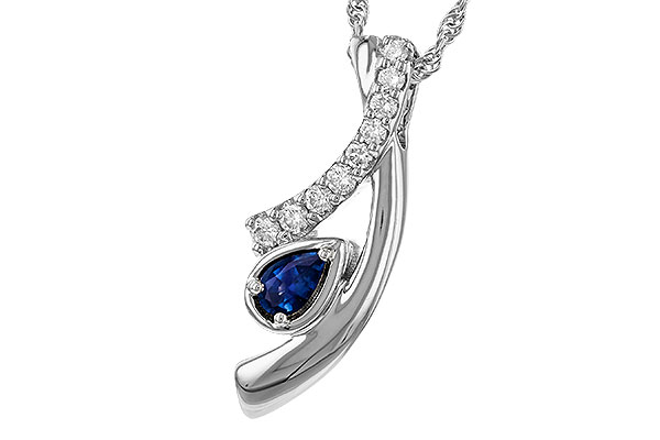 D320-33546: NECKLACE .23 SAPP .40 TGW (5x3 SAPP)