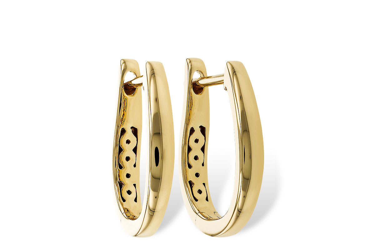 D320-33609: GOLD EARRINGS (15MM)