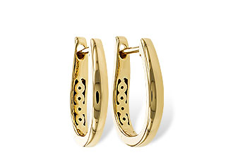 D320-33609: GOLD EARRINGS (15MM)