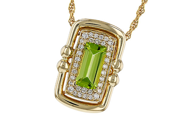 D320-36300: NECKLACE .72 PERIDOT .84 TGW (8x4MM PER)