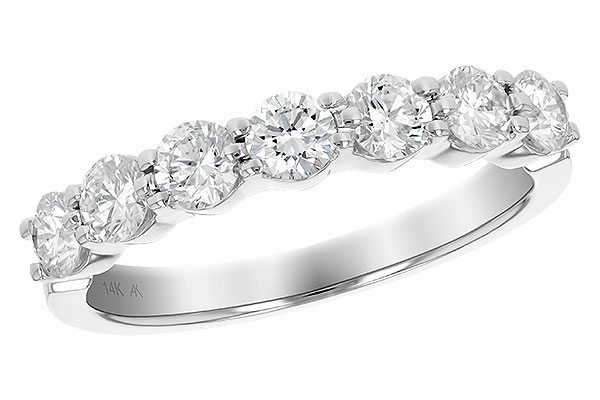 E138-51800: LDS DIA WED RG 1.00 TW (7 STONES)